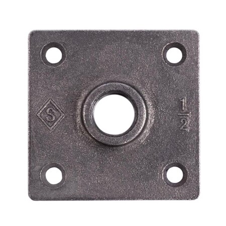 Cromo 0.5 in. Iron Black Flange, 2PK CR2742737